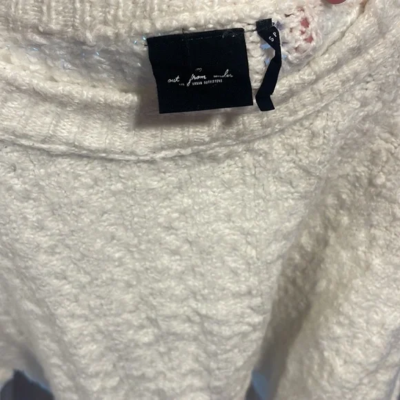 Urban outfitters out from under white knit cropped sweater, size small - Picture 4 of 7